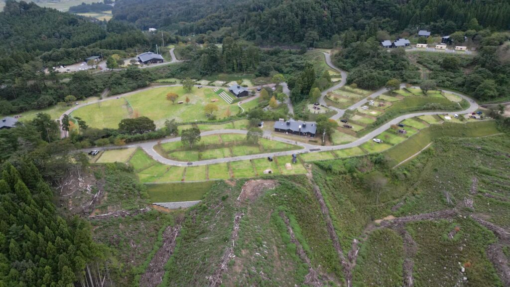 キャンプ場の風景